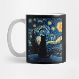 Cat Starry Night Starlit Naps Mug